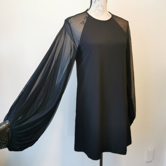 COS lantern sleeve gothic mini dress - Picture 5 of 10